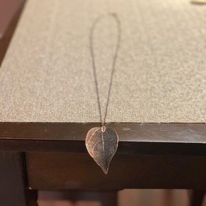Copper Handmade Leaf Necklace